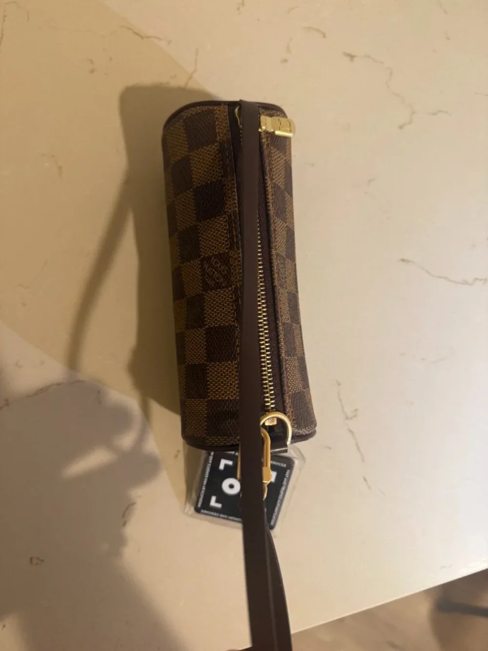 🤎 Louis Vuitton Damier Ebene Mini Papillon Barrel Pouch Bag